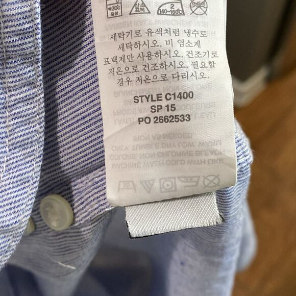 Jcrew blue white cotton Tunic lightweight top - Picture 4 of 12